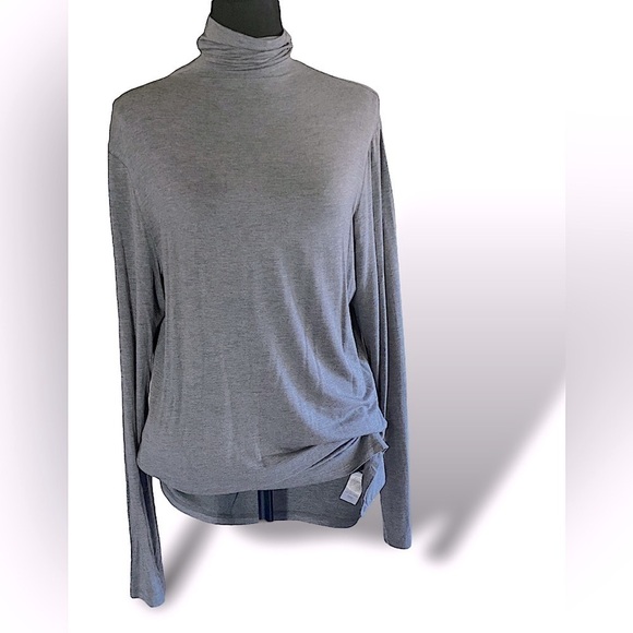 New Halogen Turtleneck Long Sleeve Top Stretchy, Neutral Size 1X, Heathe… - Picture 2 of 10